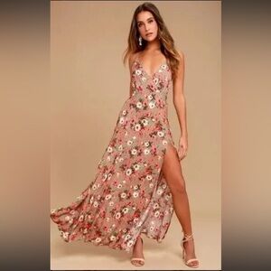 Lulu's Multicolor Floral Maxi Dress spring summer Easter